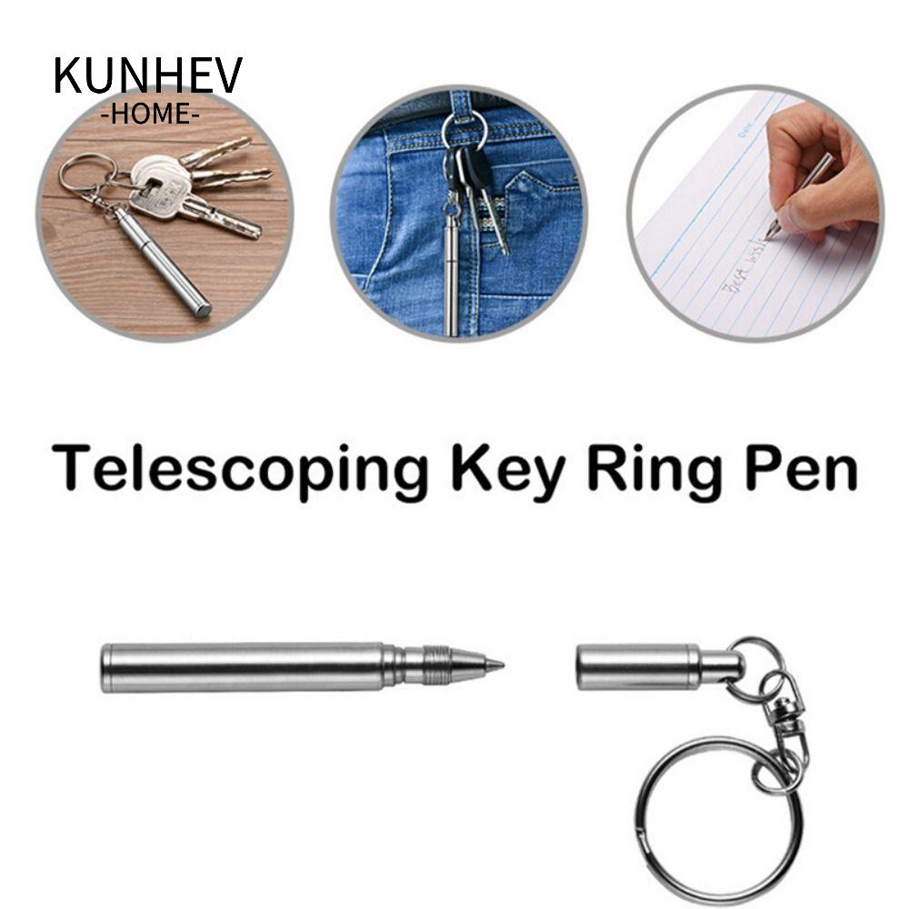 KUNHEV Bút Bi Bằng Thép Không Gỉ Chất Lượng Cao Có Thể Thu Gọn