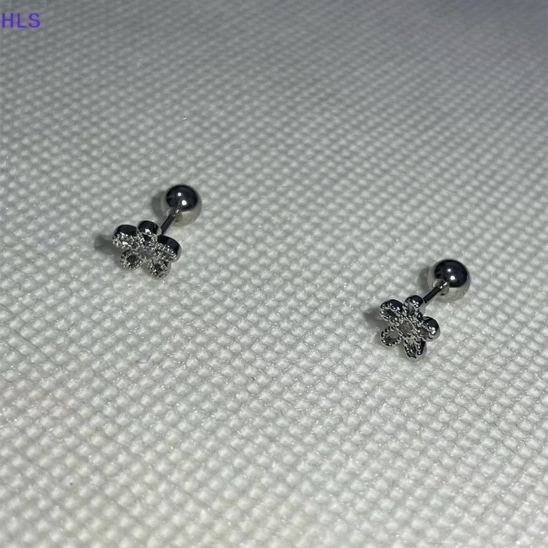 1 Đôi Khuyên Tai Xoắn Ốc Hình Hoa Đơn Giản Dành Cho Nữ