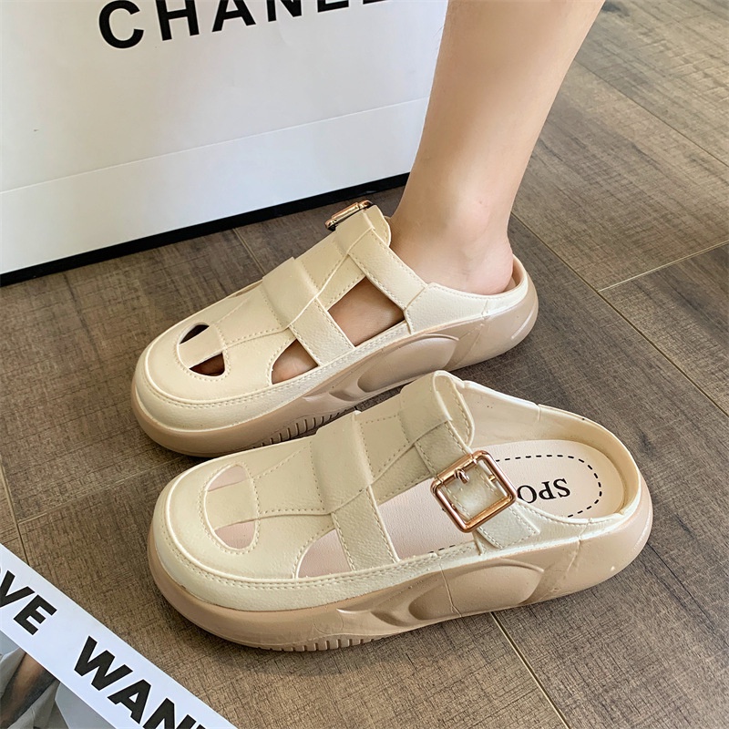 Dép Sandal Đế Dày Thời Trang Đi Biển Mùa Hè Cho Nữ