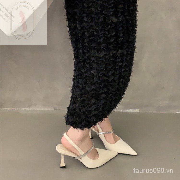 Giày Sandal Cao Su Pu 3-5cm Hở Ngón Phối Khóa Cài