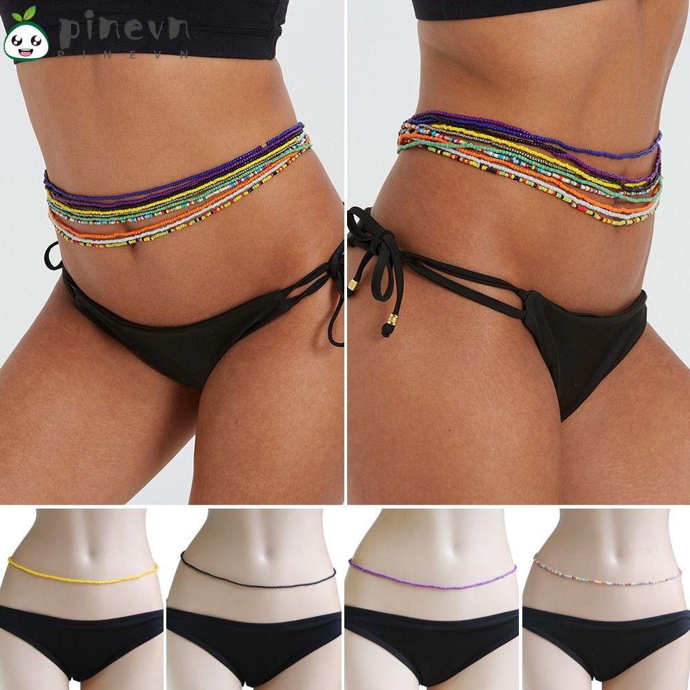 PINEVN Dây Chuyền Đeo Hông Dạng Chuỗi Hạt Phong Cách Bohemia Thời Trang