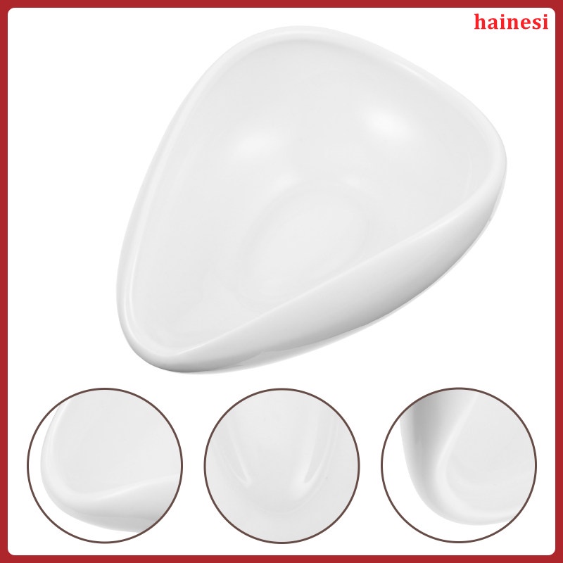 Muỗng Uống Trà Bằng Gốm Sứ Màu Trắng