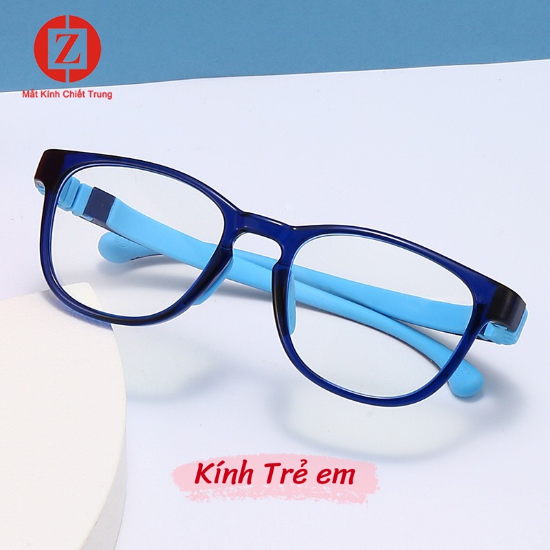 Kính Thời Trang chống ánh sáng xanh bảo vệ đôi mắt bé yêu, có thể thay tròng cận, gọng Silicone cao cấp mã H8812