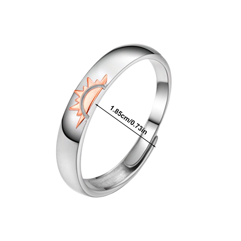 Ygt Nhẫn Hở Hình Mặt Trời Và Ngôi Sao Thời Trang Hàn Quốc Chất Lượng Cao