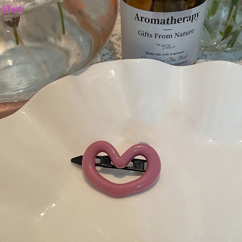 Kẹp Tóc Y2K Hình Trái Tim Thời Trang Cho Nữ