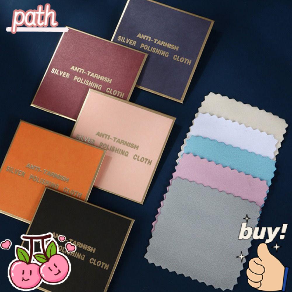 PATH Bộ 15 Khăn Lau Đánh Bóng Trang Sức Mềm Mại Màu Bạc / Vàng Kim