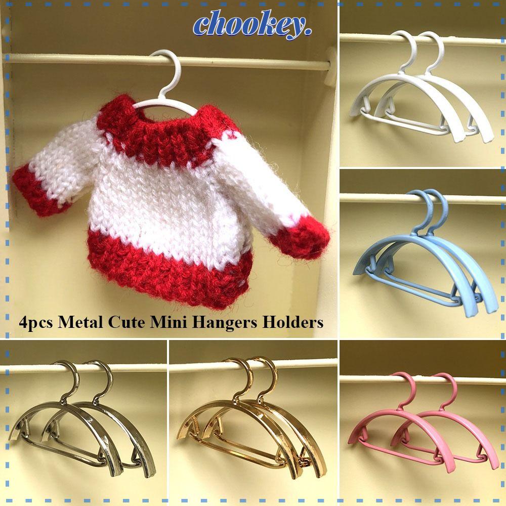 CHOOKEY Set 4 Móc Treo Mini 4cm Dễ Thương Chất Lượng Cao Trang Trí Nội Thất Nhà Búp Bê