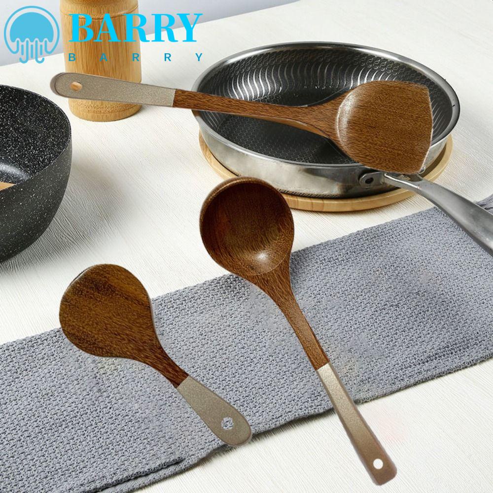 BARRY Vá Múc Cơm Bằng Gỗ Với Tay Cầm Dài Gọn Nhẹ Bền Bỉ Tiện Dụng Cho Nhà