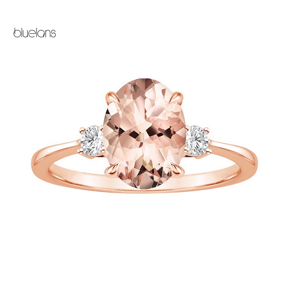 Nhẫn Đính Đá Nhân Tạo Hình Trứng Thời Trang Cho Nữ