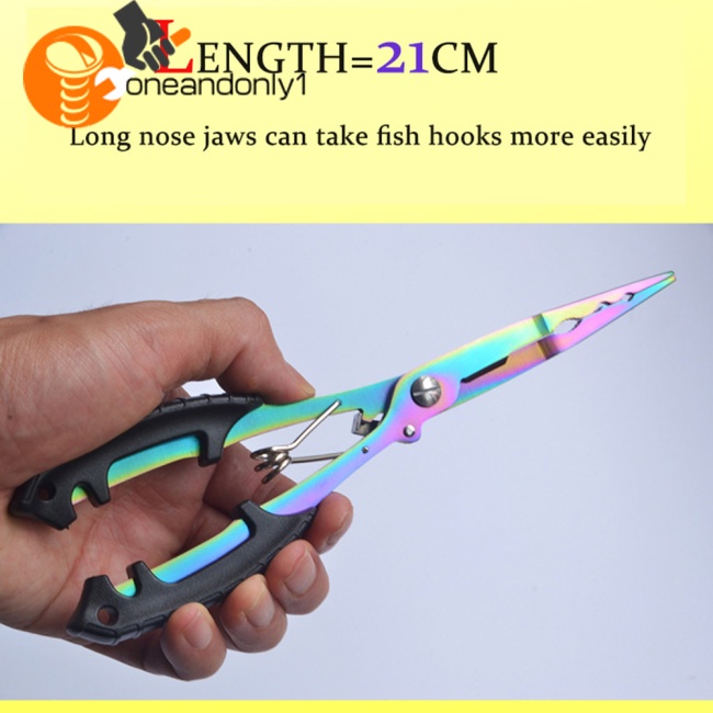 Kìm Gỡ Lưỡi Câu Cá Đa Năng Kèm Dây Đeo Tiện Dụng