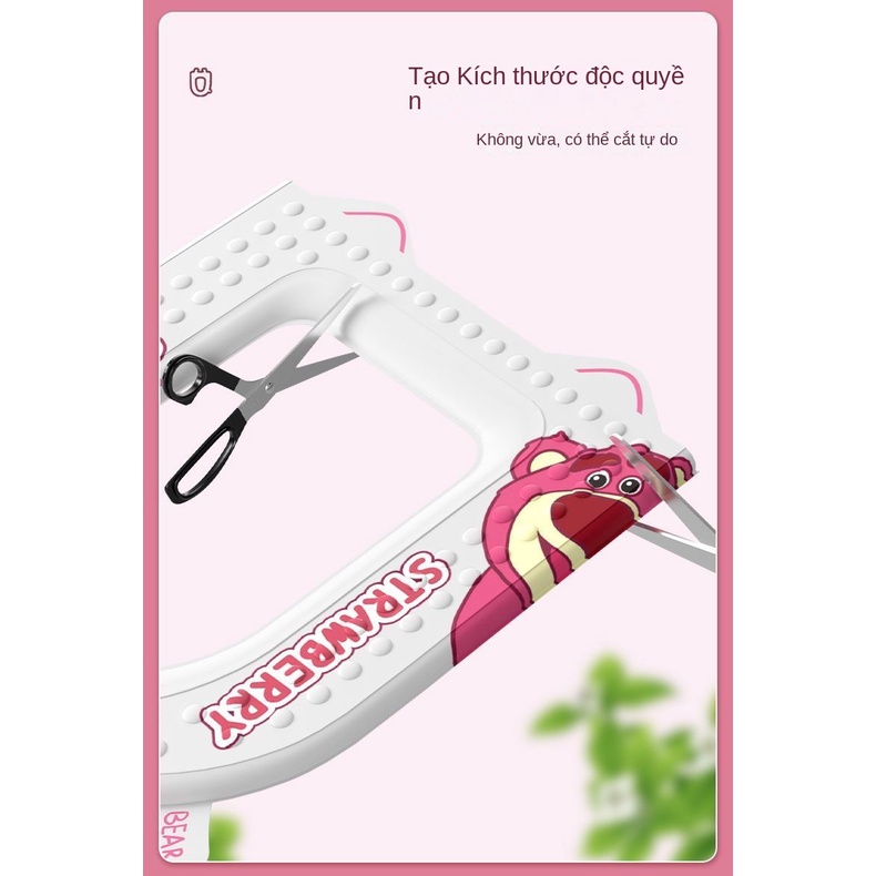 Đệm Lót Bồn Cầu Bốn Mùa Không Thấm Nước Hình Gấu / Dâu Tây Thông Dụng Có Thể Giặt