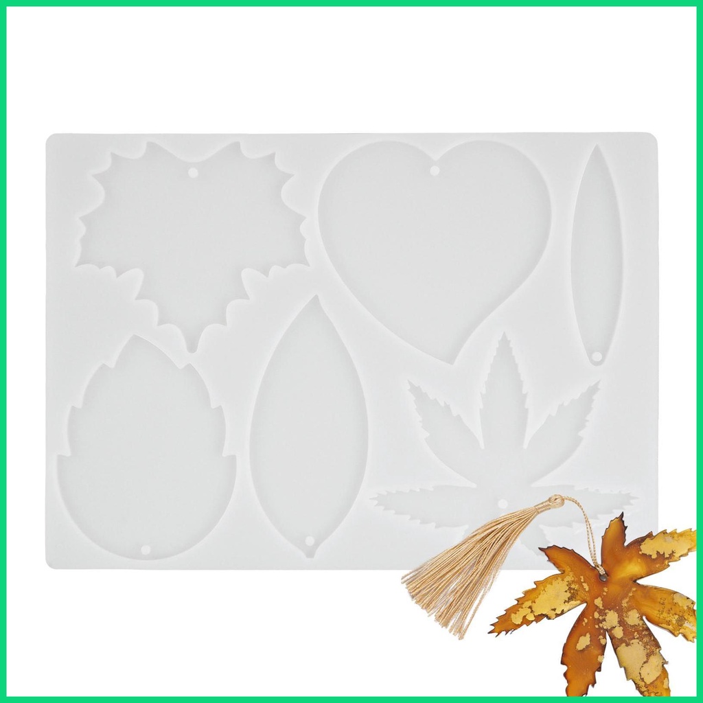 Khuôn Silicone Làm Thẻ Đánh Dấu Trang Sách DIY Kèm Tua Rua Gọn Nhẹ Tiết Kiệm Không Gian