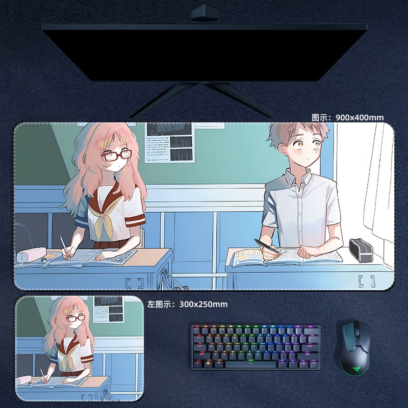 Miếng Lót Chuột Máy Tính Hình Cô Gái Anime Mie Ai Komura Kaede