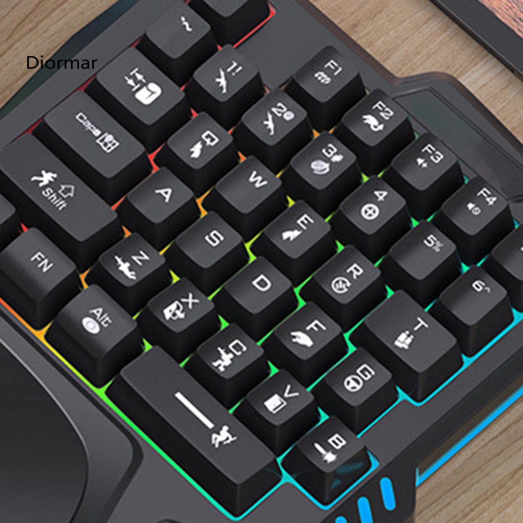 1 Bộ Bàn Phím 35 Phím Công Tắc Màu Xanh Dương RGB Giao Diện USB Cho Game Thủ