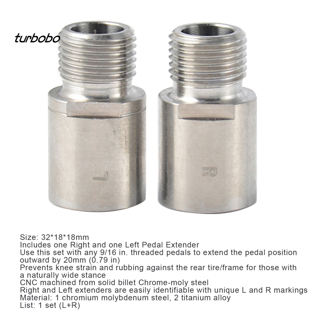 Bộ 2 Miếng Đệm Nối Dài Bàn Đạp Trái Phải Chống Rỉ Tiết Kiệm Nước Cho Xe Đạp Leo Núi