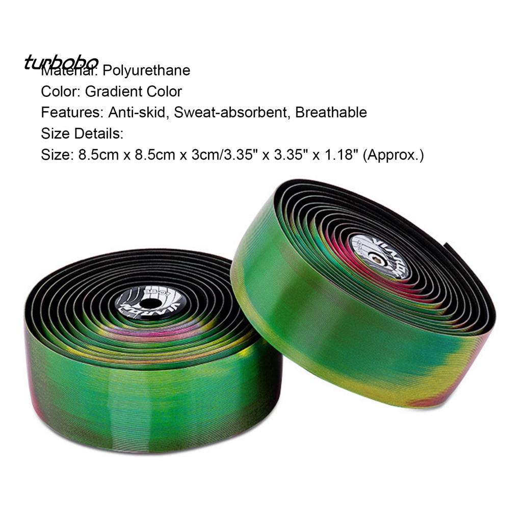 1 Cặp Băng Quấn Polyurethane Chống Trượt Màu Gradient Dành Cho Xe Đạp