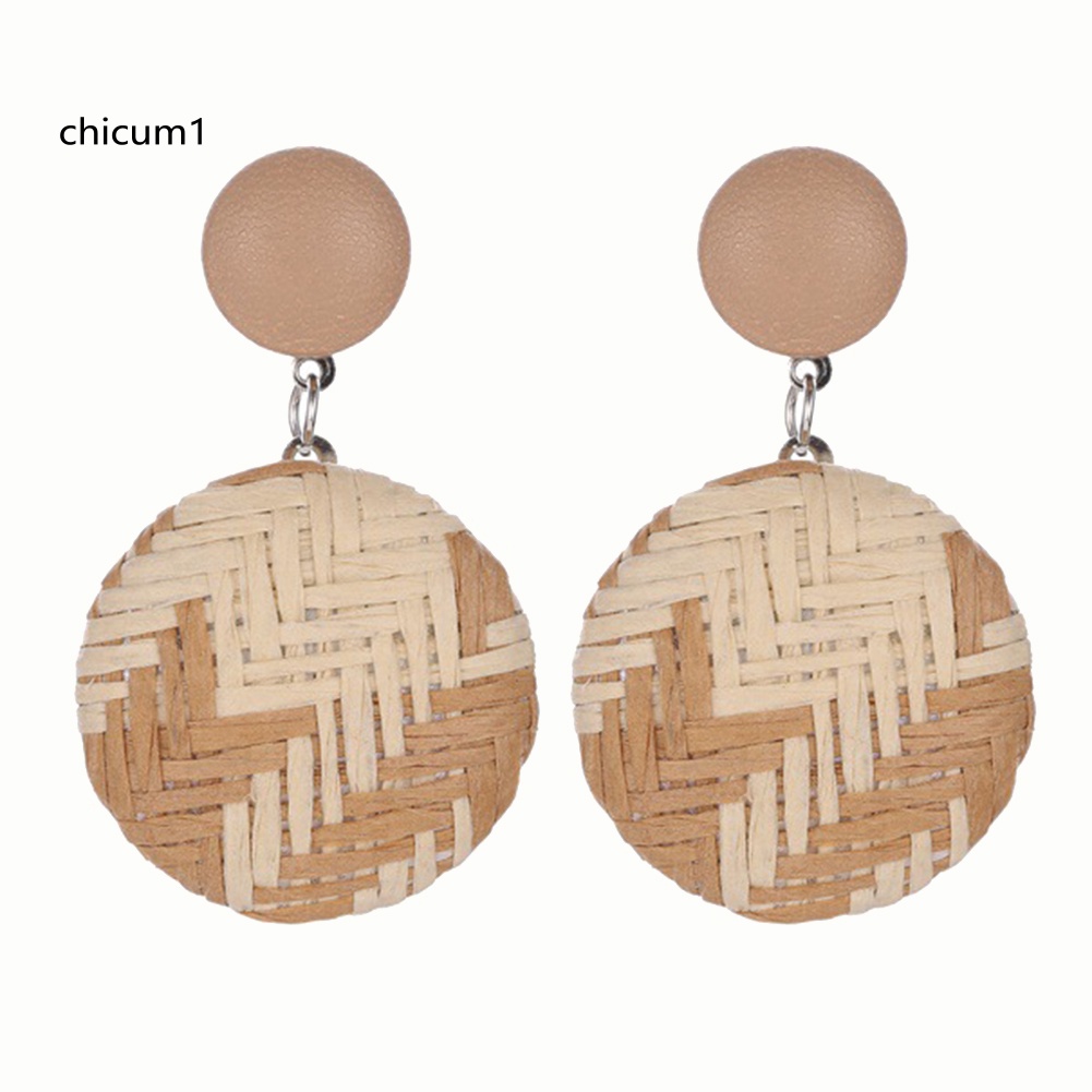 Khuyên Tai Nữ Trang Dáng Tròn Phong Cách Bohemian