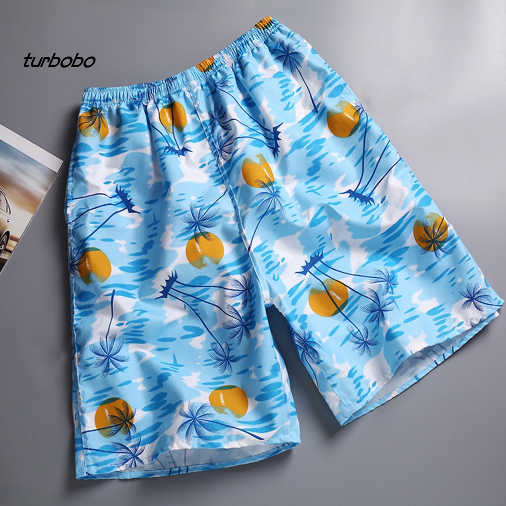 Quần Short Đi Biển Lưng Thun Ống Rộng In Họa Tiết Hoa Nhiều Màu Sắc Thời Trang Mùa Hè