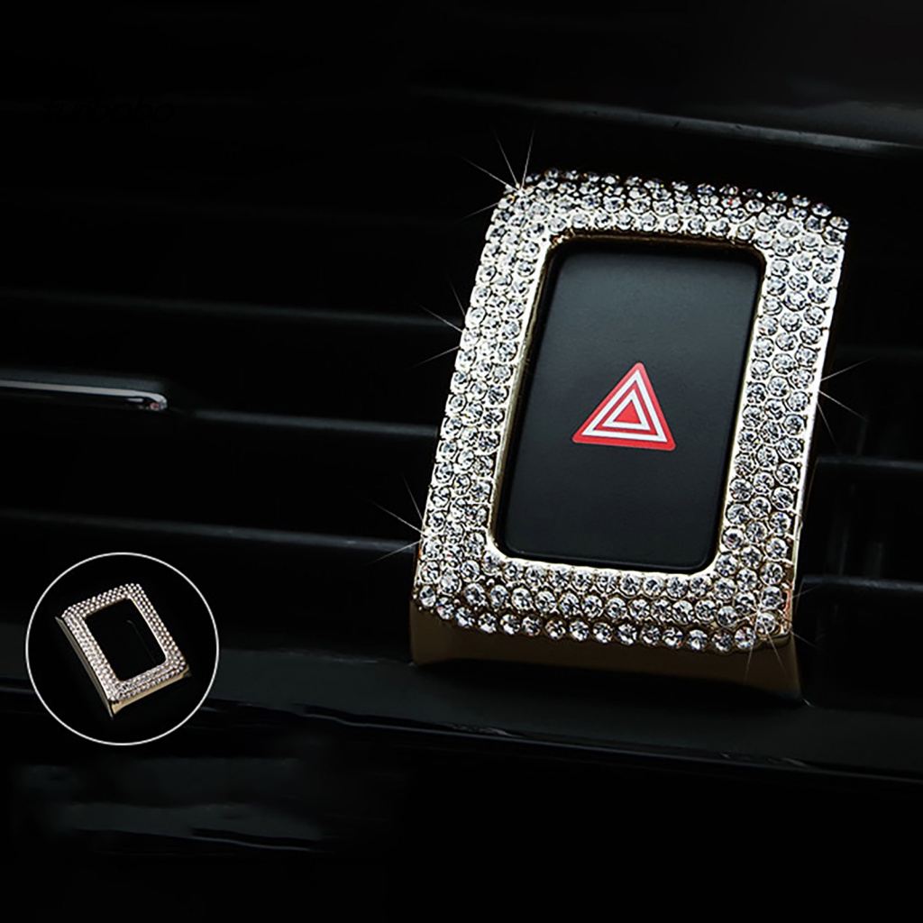 Khung Viền Nút Đèn Cảnh Báo Đính Đá Lấp Lánh Cho Honda Civic 10 Generation