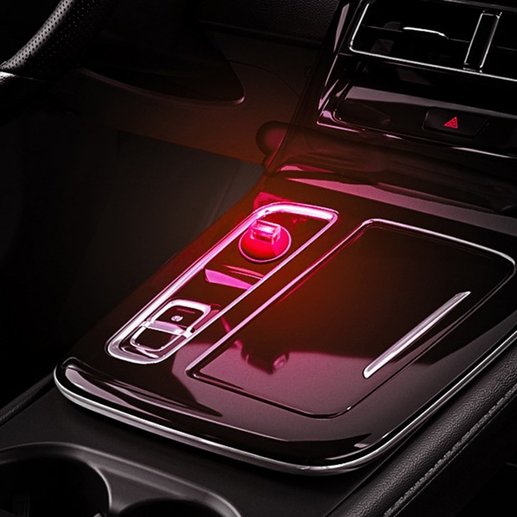 Turboro Đèn Màu Gradient Cắm Và Play Tiết Kiệm Năng Lượng Không Chói Mắt Trang Trí Nội Thất Xe Hơi