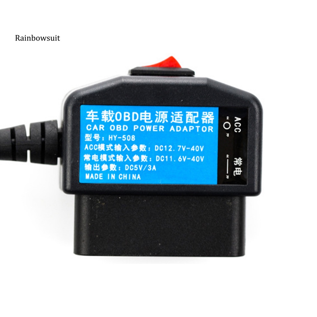 Dây Cáp Chuyển Đổi Bộ Điều Hợp Tẩu Sạc Xe Hơi OBD Hiệu Suất Cao Màu Đen