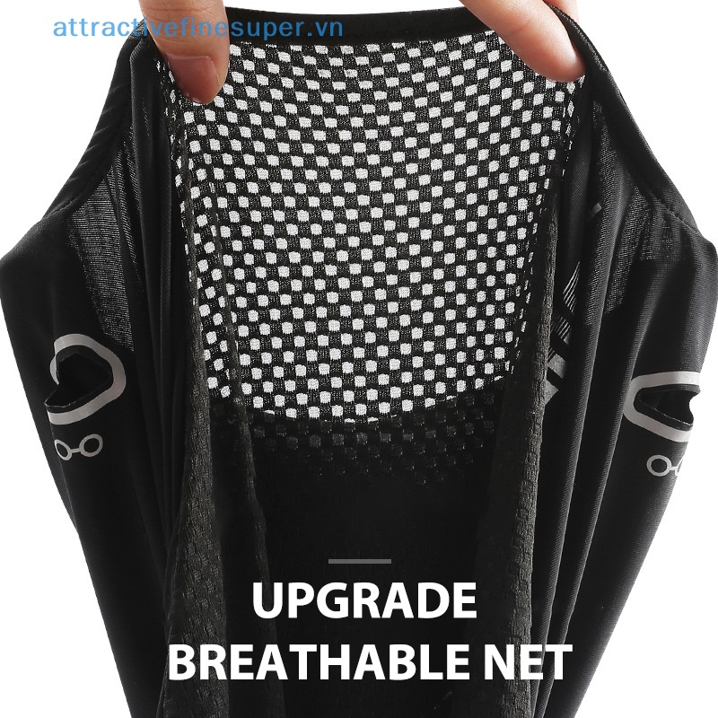 Afs Mũ Trùm Đầu Bằng Lụa Lạnh Chống Nắng Dùng Đi Xe Máy Mùa Hè