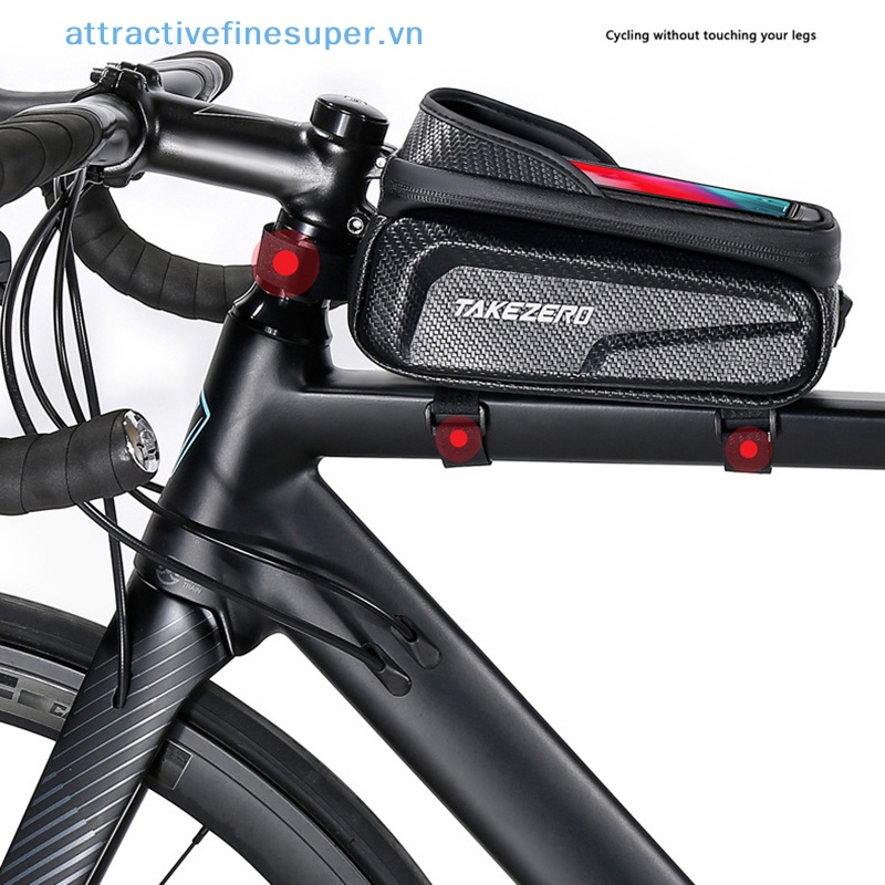 Afs Túi Đựng Điện Thoại Chống Nước Cảm Ứng Màn Hình Gắn Khung Trước Xe Đạp Leo Núi