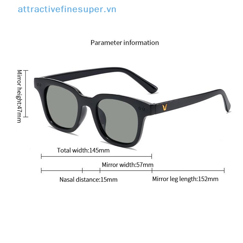 Afs Kính Mát Gọng Vuông Nhỏ Thời Trang Hàn Quốc Dành Cho Nam Nữ