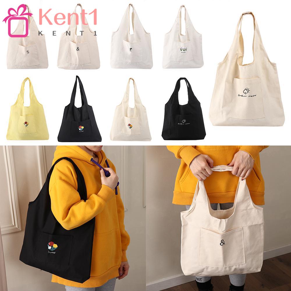 KENT1 Túi Xách Canvas Phong Cách Nhật Bản Đơn Giản Cho Nữ