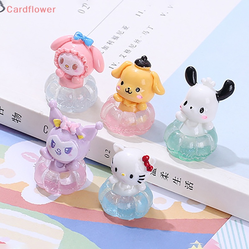 1 Vòng Phao Bơi mini Bằng Nhựa Phát Quang Trang Trí Nhà Búp Bê Mới