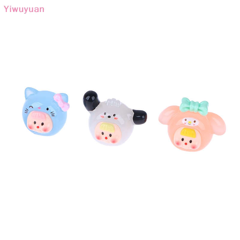 Mặt Trang Sức Hình Bé Gái Hoạt Hình 3D Mini Bằng Nhựa Resin Dễ Thương Trang Trí Ốp Điện Thoại DIY