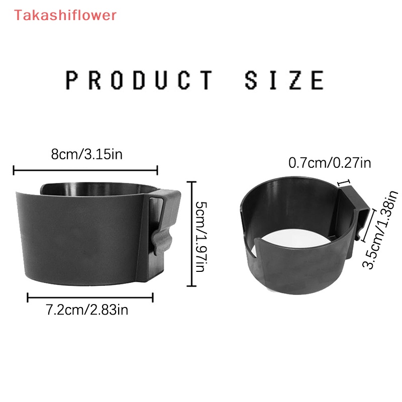 1 Giá Đỡ Cốc Nước / Chai Nước Gắn Cửa Xe Hơi / Xe Máy Thiết Kế Nhỏ Gọn Tiện Dụng