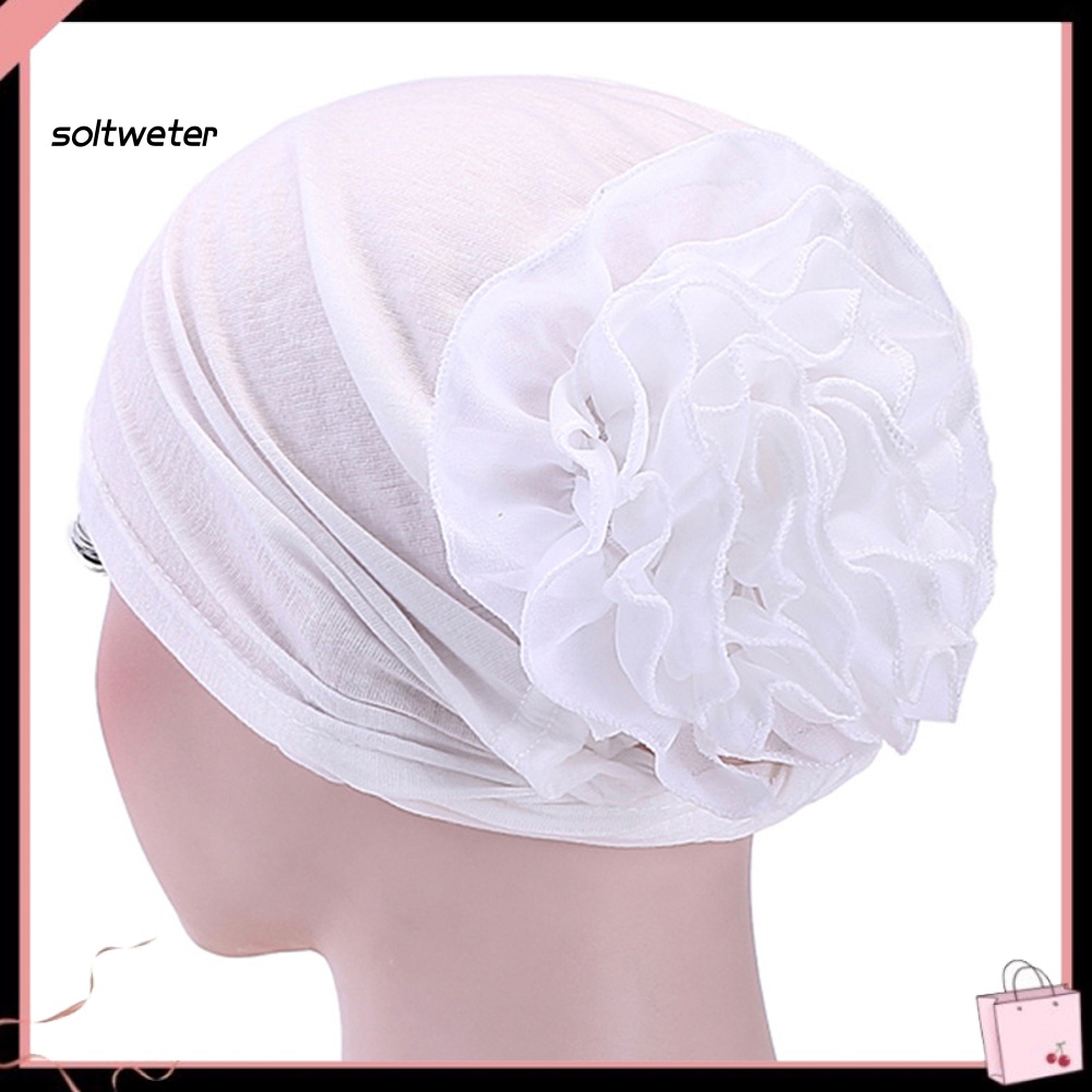 Mũ Trùm Đầu Bằng Cotton Màu Sắc Đơn Giản Cho Nữ