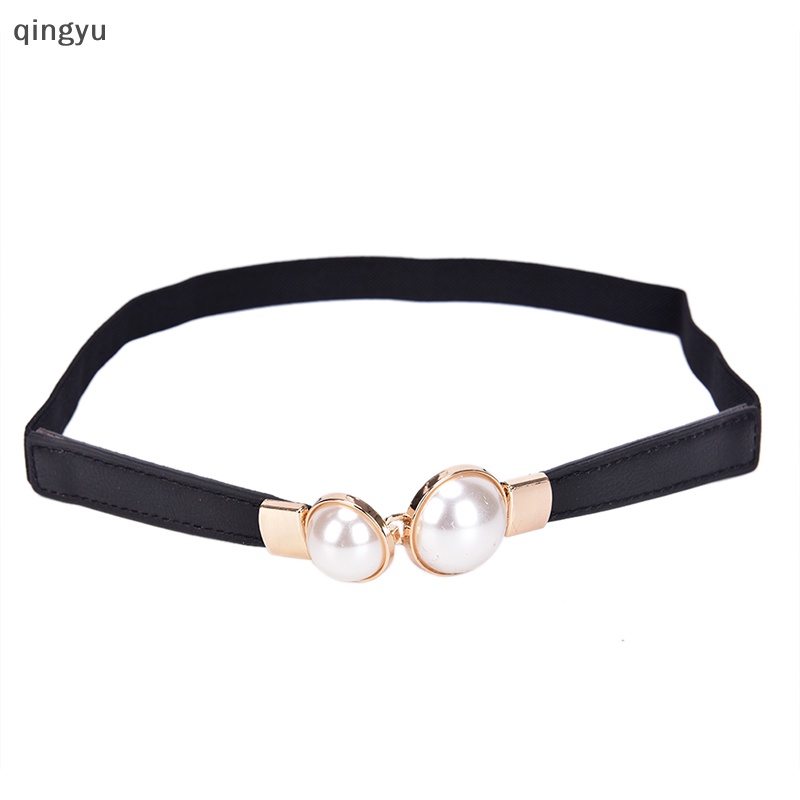 Thắt Lưng Co Giãn Đính Hạt Ngọc Trai Thời Trang Mới Cho Nữ