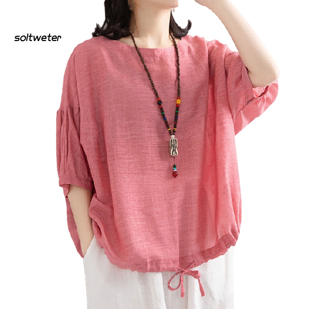 Áo Cánh Dơi Bằng Cotton Thoáng Khí Thời Trang Cho Nữ