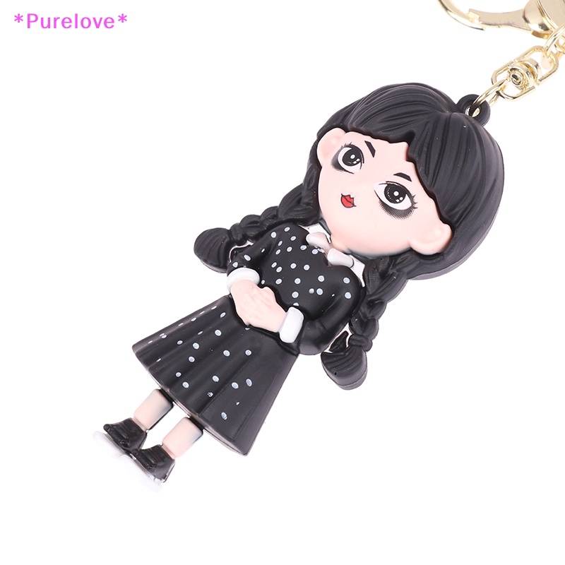 Móc Khóa Hình Búp Bê Addams 3D Dễ Thương Mới