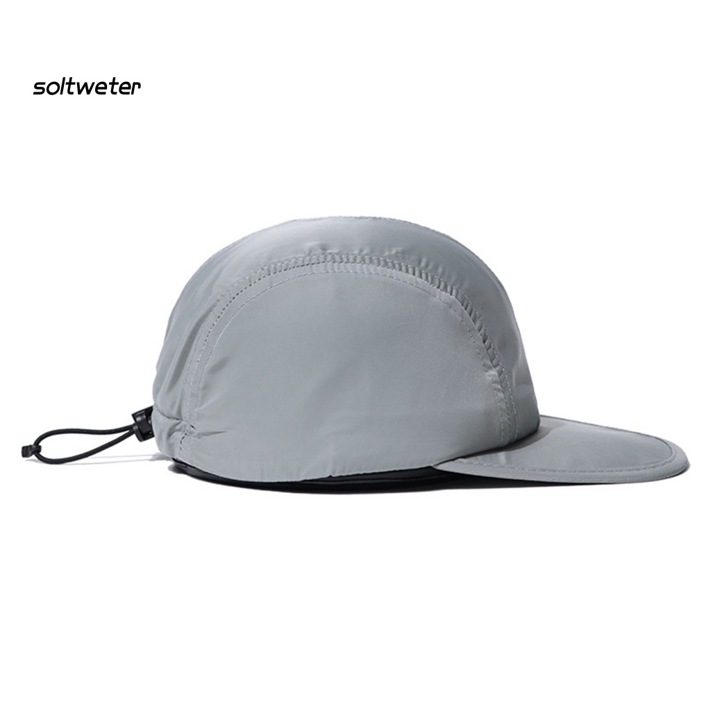 Mũ Lưỡi Trai Màu Trơn Có Dây Rút Chống Nắng Cho Nam Và Nữ
