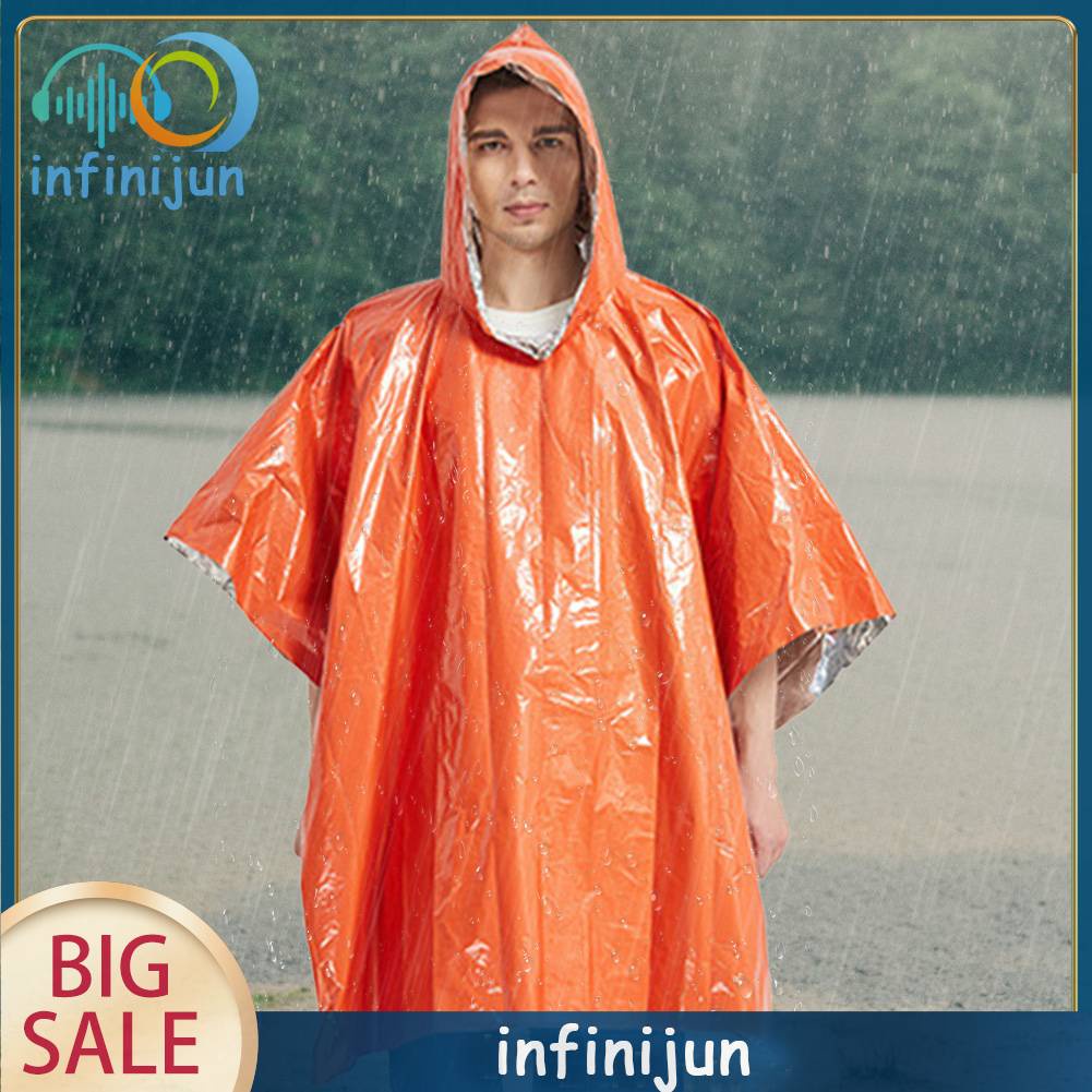 Áo Mưa Khẩn Cấp Bằng Màng Nhôm Đa Năng Tiện Dụng Cho Người Lớn