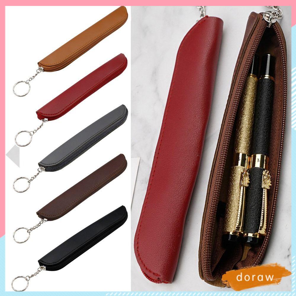 DORAW Bóp Viết Da PU Thiết Kế Đơn Giản Phong Cách Retro