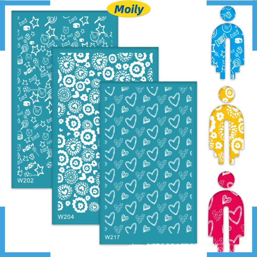 MOILYVN Bộ 2 Bông Tai Đất Sét Polymer Mềm Mại In Họa Tiết Sọc Cầu Vồng Dùng Làm Khuyên Tai / Trang Trí Đồ Thủ Công