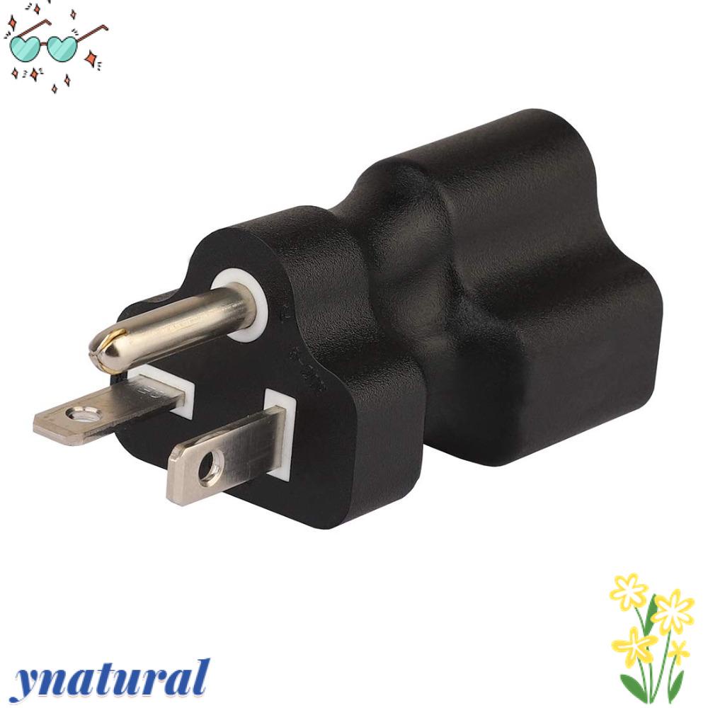 YNATURAL Phích Cắm Chuyển Đổi Từ 5-20P Sang 5-15R AC125V ABS 5-20P Chuyên Dụng Cho Thợ Điện