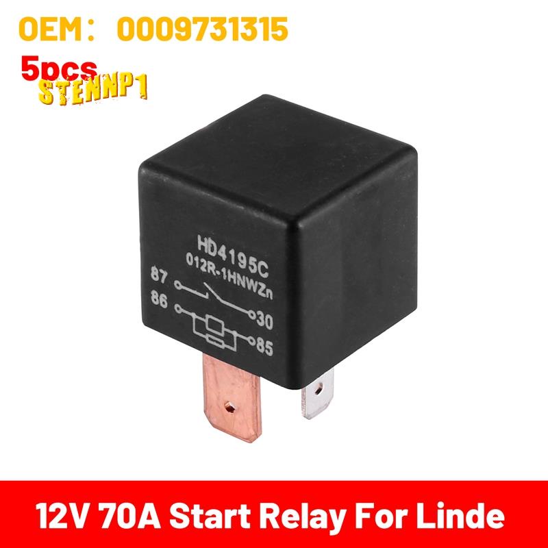 Set 5 Phụ Kiện Nâng 12V 70A HD4195C 012-1HNWZ HD4195C 12V Chuyên Dụng 0009731315 Rơ Le Khởi Động Thay Thế Cho Lindede