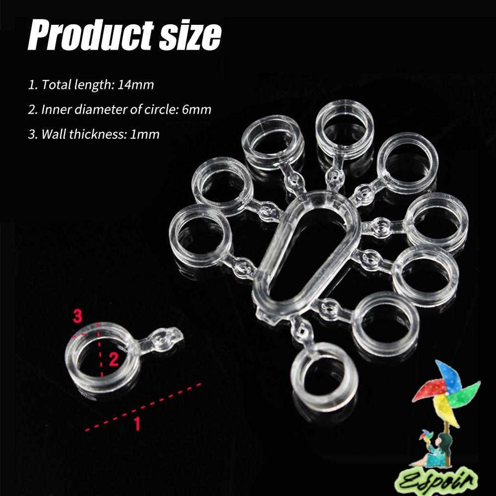 ESPO Set 20 Vòng PE Trong Suốt Giữ Mồi Câu Cá Tiện Dụng