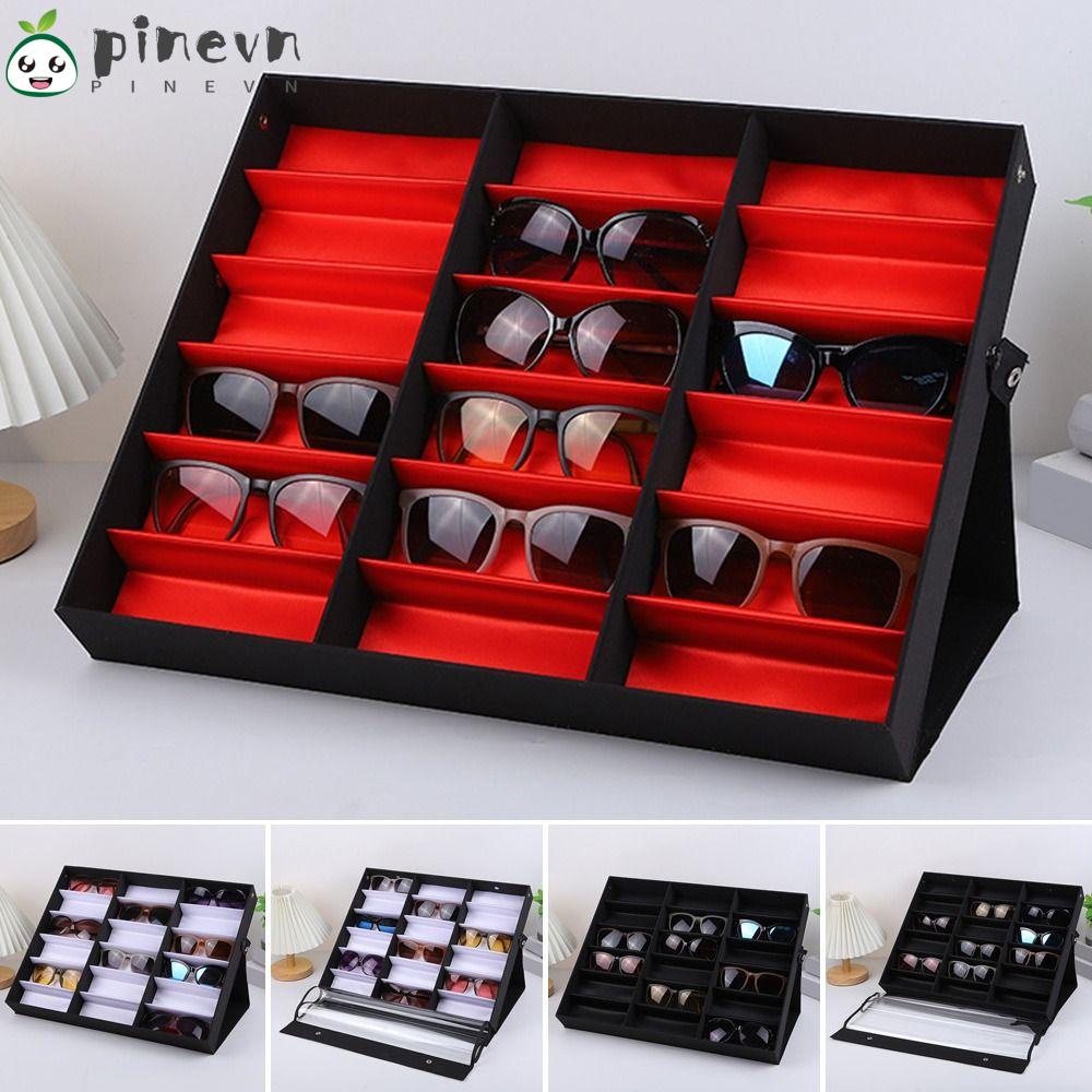 PINEVN Khay Đứng 18 Ngăn Đựng Mắt Kính Tiện Lợi