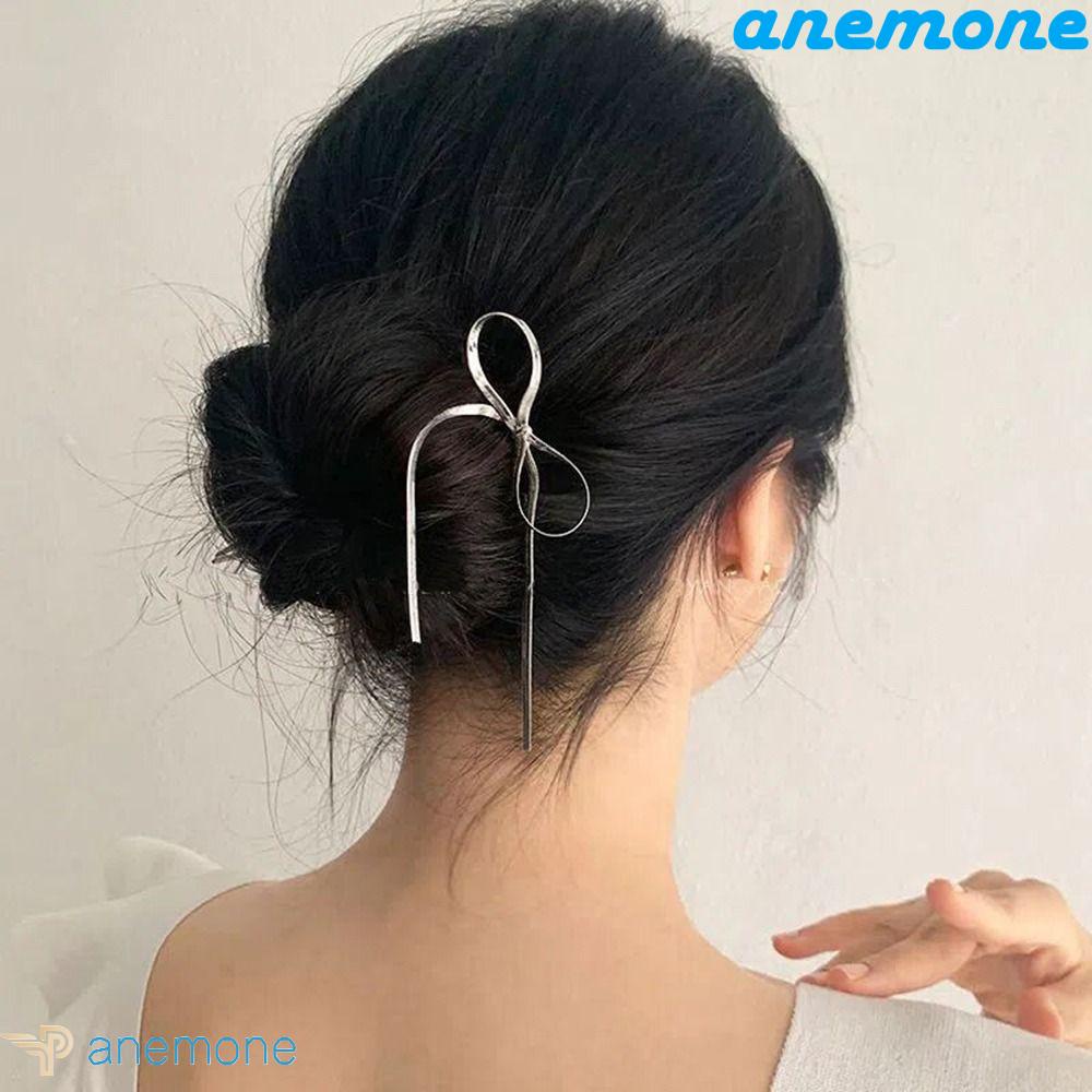 ANEMONE Trâm Cài Tóc Hình Nơ Phong Cách Hanfu Thanh Lịch Cho Nữ