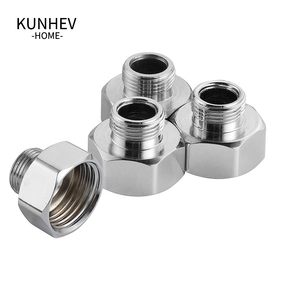KUNHEV Set 4 Đầu Nối Ống Nước 1 / 2 Sang 3 / 8 Bằng Thép Không Gỉ Tiện Dụng Cho Nhà Bếp