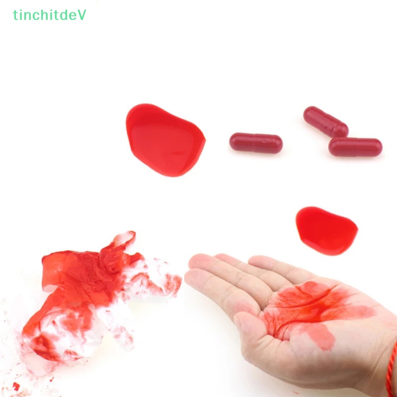 [TinchitdeV] Bộ 6 Viên Nang Máu Giả Hóa Trang Halloween Kinh Dị Vui Nhộn [Mới]