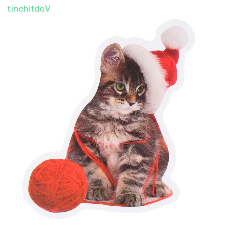 Bộ 50 Miếng Dán Hình Mèo Hoạt Hình DIY Trang Trí Sổ Tay / Hành Lý / Xe Hơi