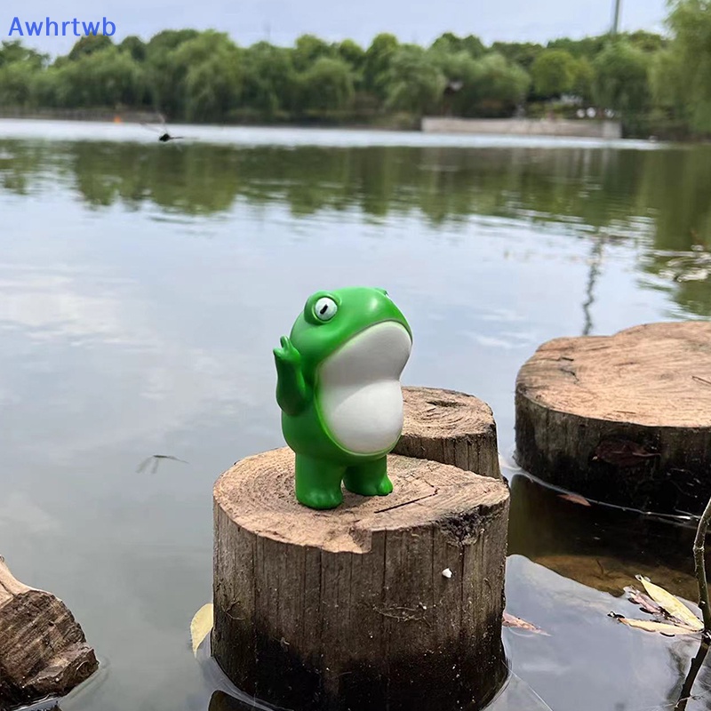 Awhrtwb Tượng Ếch Nổi Loạn Mini Trang Trí Vườn Cổ Tích Mới