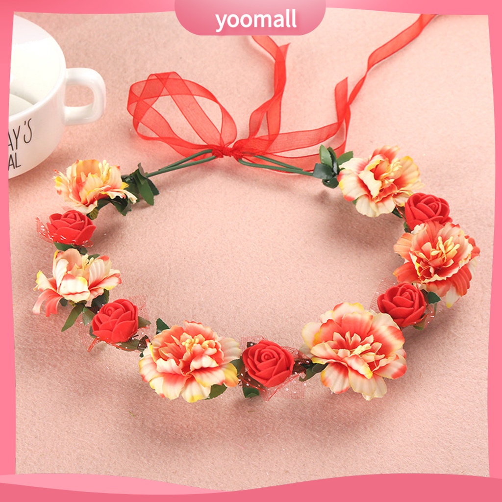 Vòng Hoa Đội Đầu Có Thể Điều Chỉnh Kích Cỡ Dành Cho Cô Dâu